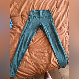 aerie Seamless High-Rise Leggings - Teal Green